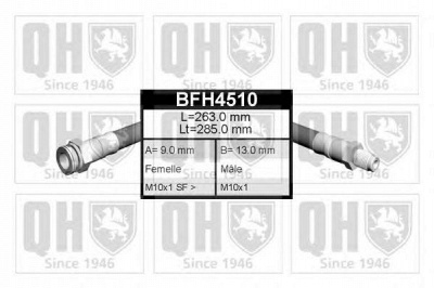 QUINTON HAZELL bfh4510 -  Тормозной шланг